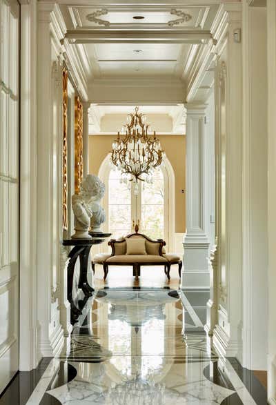  Hollywood Regency Family Home Entry and Hall. Kingsway by Alexandra Naranjo Designs.