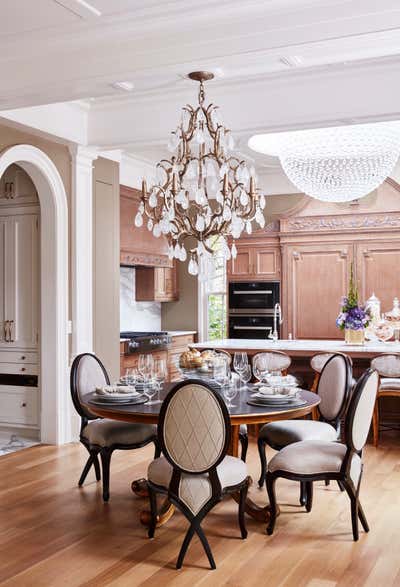  Maximalist Hollywood Regency Family Home Kitchen. Kingsway by Alexandra Naranjo Designs.