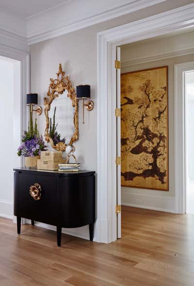  Hollywood Regency Family Home Entry and Hall. Kingsway by Alexandra Naranjo Designs.