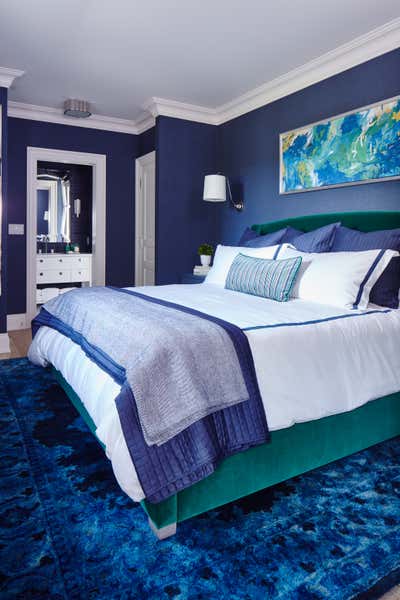  Preppy Maximalist Vacation Home Bedroom. Color is the Answer... by Alexandra Naranjo Designs.