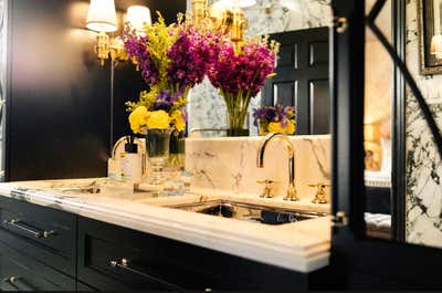  Maximalist Preppy Bathroom. Timeless Elegance by Alexandra Naranjo Designs.