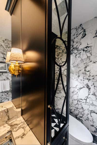  Maximalist Hollywood Regency Bathroom. Timeless Elegance by Alexandra Naranjo Designs.