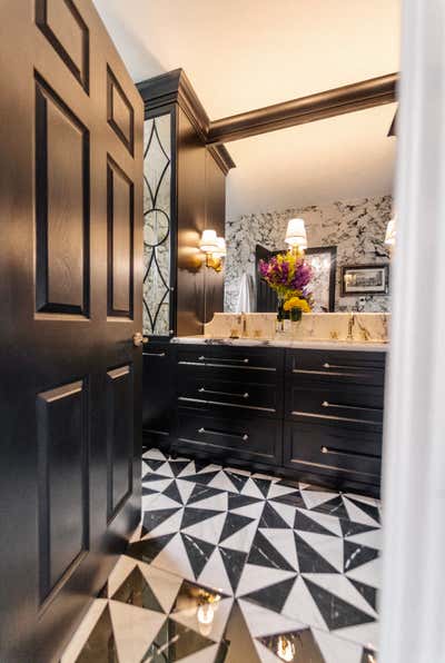  Hollywood Regency Bathroom. Timeless Elegance by Alexandra Naranjo Designs.