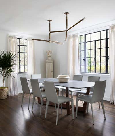  Modern Eclectic Dining Room. Tudor Home by Mary Patton Design.