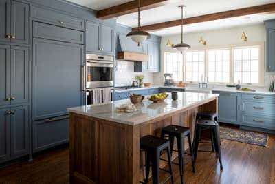  Transitional Family Home Kitchen. Classic Meets Cozy by Heather Peterson Design.