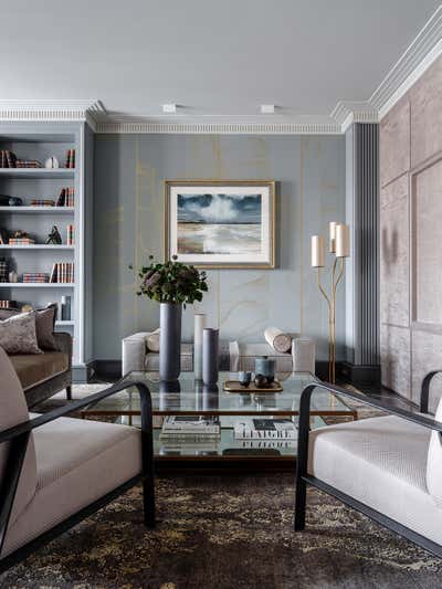  Contemporary Traditional Apartment Living Room. Apartment in New York by O&A Design Ltd.