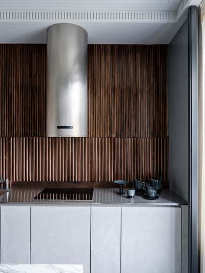  Art Deco Contemporary Apartment Kitchen. Apartment in New York by O&A Design Ltd.