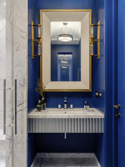  Art Deco Contemporary Apartment Bathroom. Apartment in New York by O&A Design Ltd.