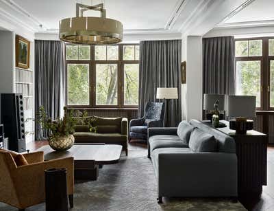  Bohemian Living Room. Step Inside An Art Collector’s Contemporary Apartment by O&A Design Ltd.