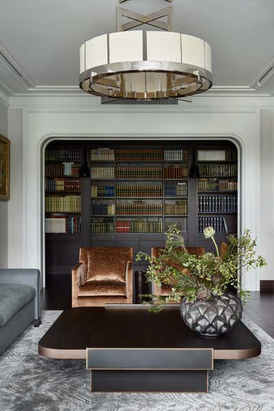  Art Deco Arts and Crafts Apartment Living Room. Step Inside An Art Collector’s Contemporary Apartment by O&A Design Ltd.