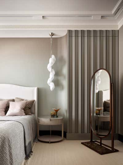  Bohemian Bedroom. Step Inside An Art Collector’s Contemporary Apartment by O&A Design Ltd.