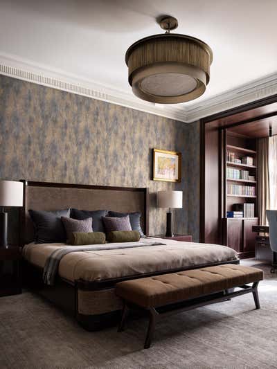 Art Deco Bedroom. Step Inside An Art Collector’s Contemporary Apartment by O&A Design Ltd.
