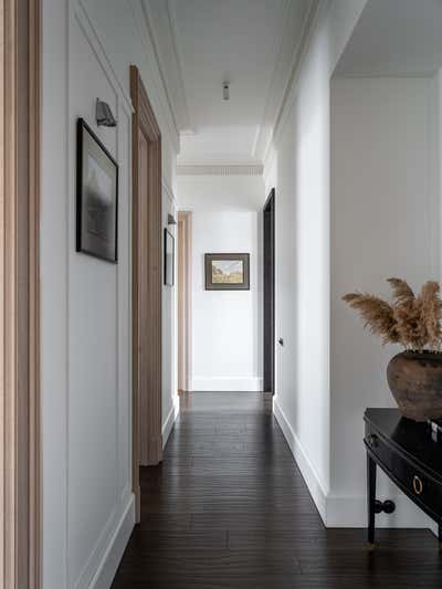  Craftsman Apartment Entry and Hall. Apartment of architect Oleg Klodt by O&A Design Ltd.