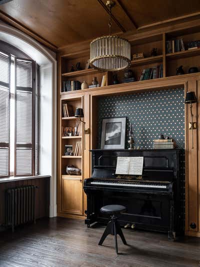  Traditional Apartment Office and Study. Apartment of architect Oleg Klodt by O&A Design Ltd.