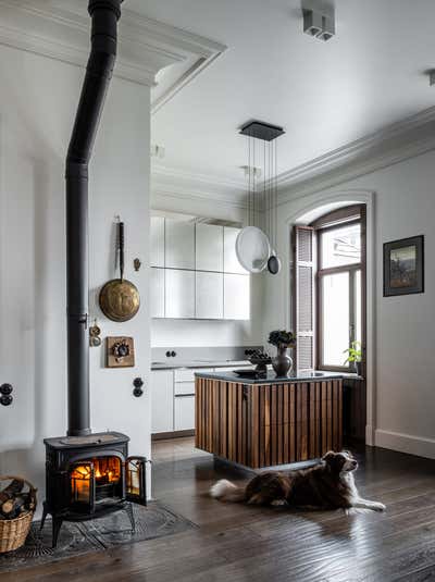  Craftsman Scandinavian Kitchen. Apartment of architect Oleg Klodt by O&A Design Ltd.