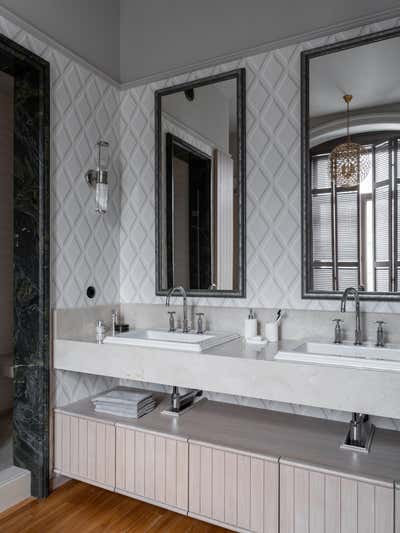  Eclectic Apartment Bathroom. Apartment of architect Oleg Klodt by O&A Design Ltd.