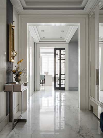  Eclectic Entry and Hall. White and Neutral by O&A Design Ltd.