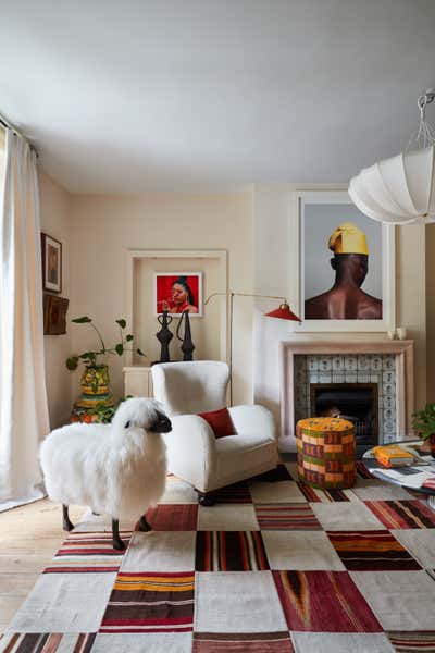  Eclectic Family Home Living Room. Heneage Street | A Georgian Family Home by Studio Ashby.