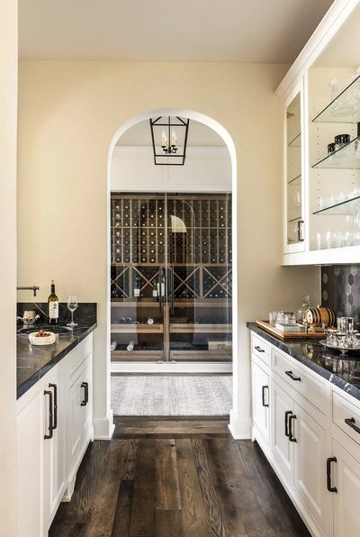  French Western Family Home Kitchen. Houston Oaks by Lucinda Loya Interiors.