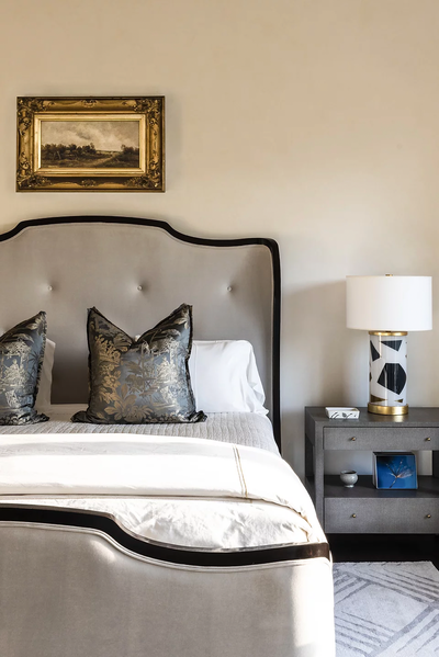  Country Western Family Home Bedroom. Houston Oaks by Lucinda Loya Interiors.