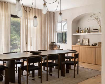  English Country Minimalist Family Home Dining Room. HIGHLANDS by Katie Hodges Design.