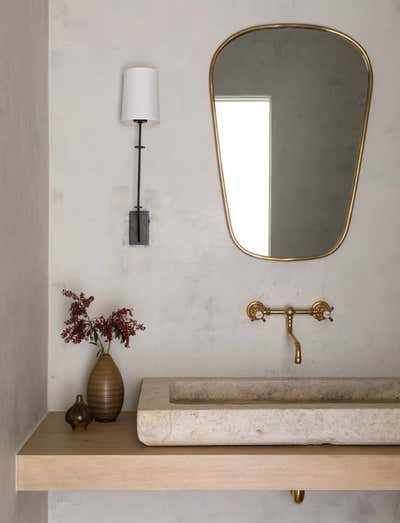  English Country Farmhouse Bathroom. HIGHLANDS by Katie Hodges Design.