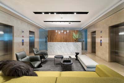 Modern Lobby and Reception. Canelo energy by MM Estudio Interior.