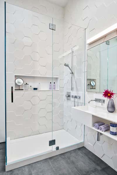  Modern Family Home Bathroom. Geometric House by Maydan Architects.