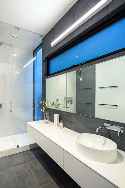  Modern Family Home Bathroom. Geometric House by Maydan Architects.