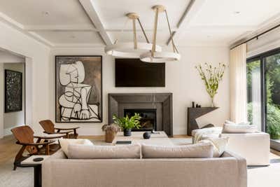  Mid-Century Modern Beach House Living Room. Watermill Splendor  by Jessica Gersten Interiors.