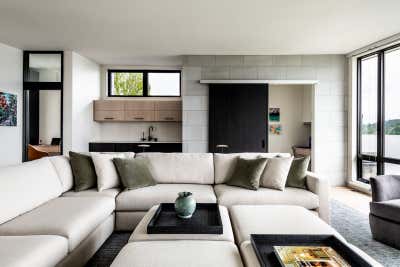  Transitional Living Room. Lake Forest Park by Hyde Evans Design.