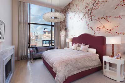  Modern Contemporary Apartment Bedroom. Gramercy New Construction  by New York Interior Design, Inc..