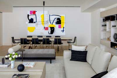  Contemporary Apartment Dining Room. Upper East Side Loft  by Jessica Gersten Interiors.