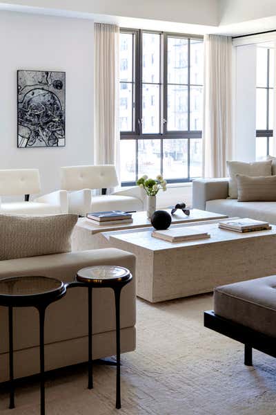  Minimalist Living Room. Upper East Side Loft  by Jessica Gersten Interiors.