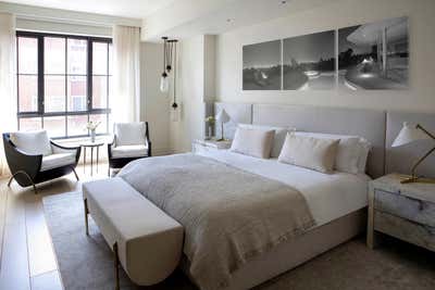  Minimalist Bedroom. Upper East Side Loft  by Jessica Gersten Interiors.