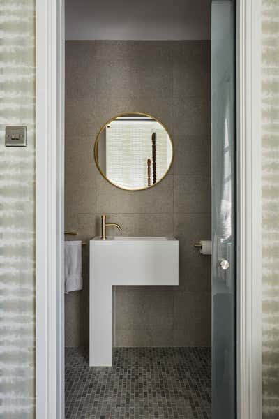  Transitional Minimalist Country House Bathroom. Contemporary Country House by Bayswater Interiors.