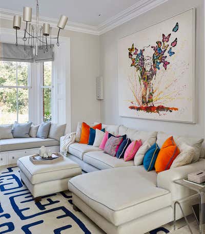  Eclectic Country House Living Room. Contemporary Country House by Bayswater Interiors.