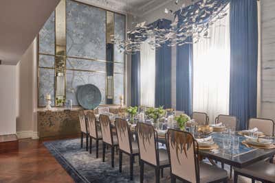  Modern Family Home Dining Room. Hyde Park Townhouse by Katharine Pooley London.
