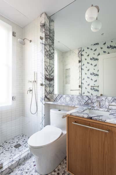  Mid-Century Modern Family Home Bathroom. Brooklyn Townhouse by Lewis Birks LLC.