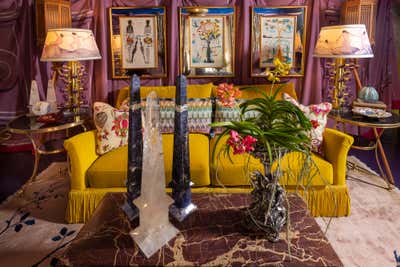  Art Nouveau Eclectic Entertainment/Cultural Living Room. 2022 Kips Bay Decorator Show House Palm Beach by Goddard Design Group.