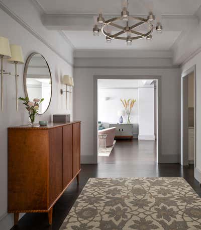  Transitional Entry and Hall. Upper West Side Classic Six by Lewis Birks LLC.