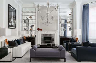  Modern Family Home Living Room. Mayfair Mansion House by Katharine Pooley London.