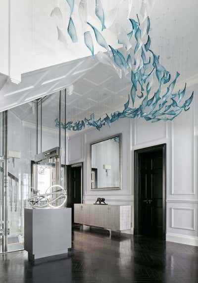  Contemporary Entry and Hall. Mayfair Mansion House by Katharine Pooley London.