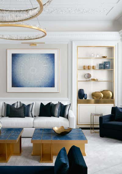  Modern Mid-Century Modern Family Home Living Room. Mayfair Mansion House by Katharine Pooley London.