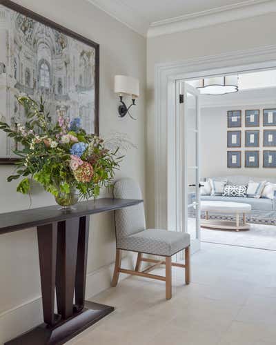  English Country Entry and Hall. Chelsea Family  Home by Katharine Pooley London.