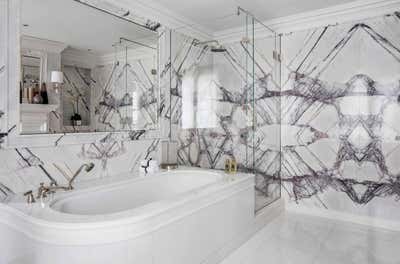  English Country Regency Family Home Bathroom. St James Palace Development by Katharine Pooley London.