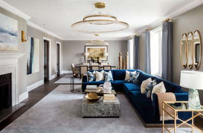  Contemporary Family Home Living Room. St James Palace Development by Katharine Pooley London.
