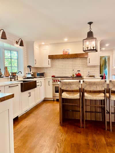  British Colonial Preppy Family Home Kitchen. The Sawyers: First Floor by Feng Shui Style.