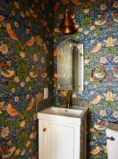  British Colonial Preppy Bathroom. The Sawyers: First Floor by Feng Shui Style.