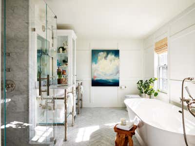  British Colonial Family Home Bathroom. The Sawyers: Second Floor by Feng Shui Style.